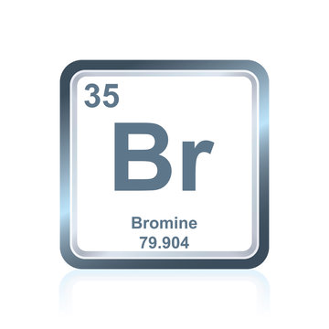 Chemical element bromium from the Periodic Table