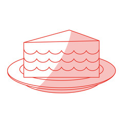 cake shadow illustration icon vector design graphic