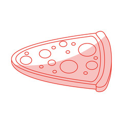 pizza shadow illustration icon vector design graphic