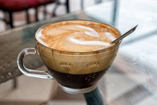 Vietnamese Egg Cream Coffee In Hanoi, Vietnam