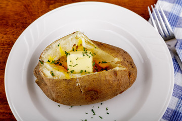 Parsley on Buttered Potato