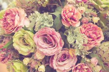 Beautiful Vintage flower background - vintage filter effect