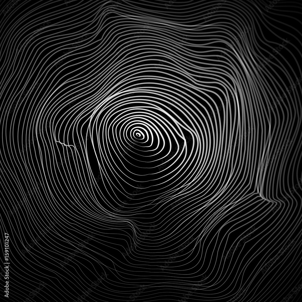 Poster moire abstract texture vector. moire waves. vector warped lines background. moire effect.