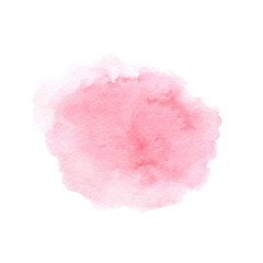 Hand drawn watercolor pink texture isolated on the white background. Vector. - 159102269