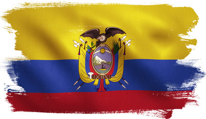 Ecuador Flag - obrazy, fototapety, plakaty
