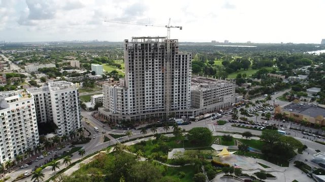Young Circle Commons Hollywood Florida aerial video June 2017