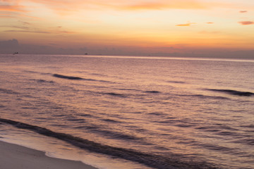 Sunrise and sea.
