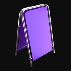 sales point stand 3d illustration
