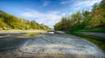 Sandy river on the river 3