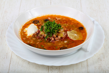Solyanka mix soup