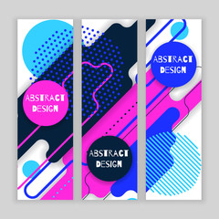 Abstract  colorful geometric banner