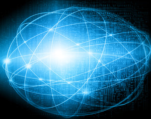 Best Internet Concept of global business.Technological background, symbols Wi-Fi, of the Internet, television, mobile and satellite communications