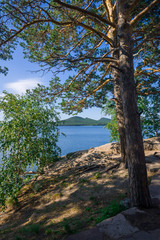 Obraz premium Borovoe lake. National park Burabay. Kazakhstan.