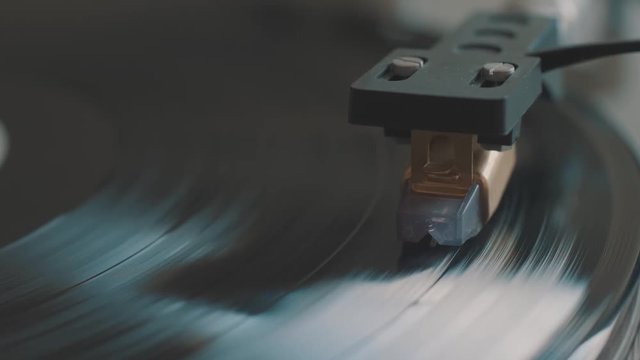 Cinemagraph Loop Vinyl Record Player Needle