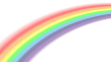 Rainbow icon. Shape arch isolated on white background. Colorful light and bright design element. Symbol of rain, sky, clear, nature. Flat simple graphic style Vector illustration