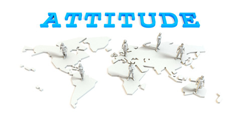 Obraz premium Attitude Global Business