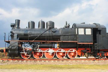 Plakat vintage steam train