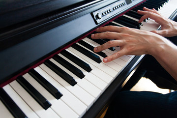 Fototapeta premium Piano con gran angular