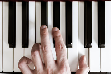 Piano y mano