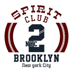 graphic for shirt and print spirit club brooklyn