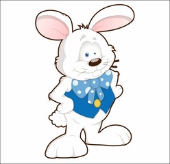 Fototapeta na wymiar Character of a cartoon hare