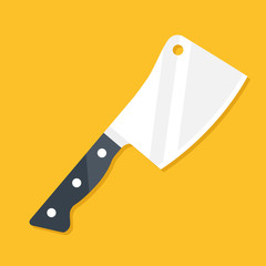 Meat cleaver. Vector icon