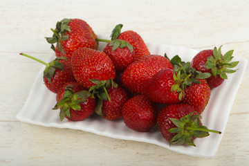 Strawberry in the bowl