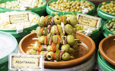Banderilla of olives