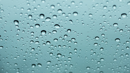 water drop on Car Glass