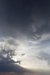 Obraz premium beautiful sky with clouds in the evening