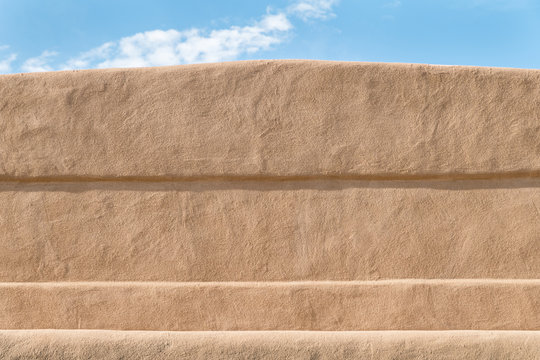 Close-up of a adobe mudwall