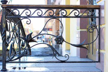 Forged fences for the porch