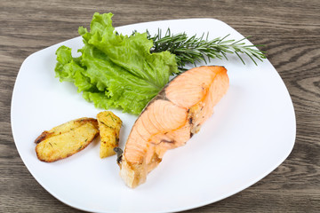 Baked salmon