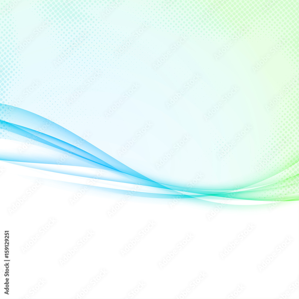 Canvas Prints bright green to blue colorful abstract modernistic border layout. graphic speed swoosh line design m