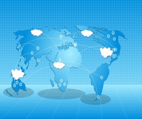 Earth in the form of a weather forecast
