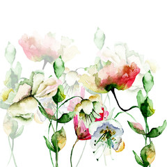 Decorative wild flowers - 159130689