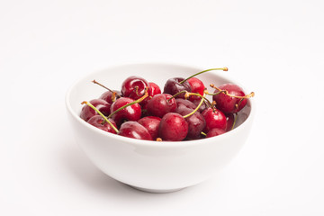 Bowl with cherries
