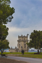 Fototapeta na wymiar Torre de Belem in Lisbon, Portugal