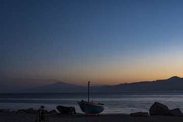 landscape; blue; darkness; italy; Etna, Volcano