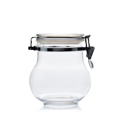 candy jar clear isolated on white background
