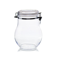 candy jar clear isolated on white background