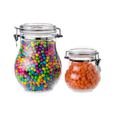 candy jar isolated on white background