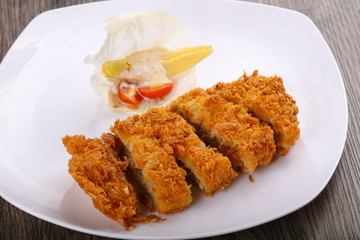 Crispy Pork with cheese
