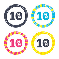 10 percent discount sign icon. Sale symbol.