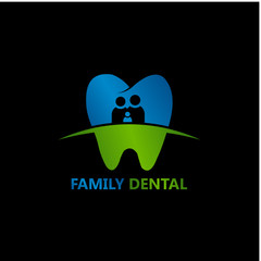 Family Dental Logo Template Design