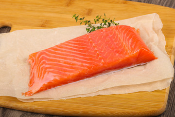 Salmon fillet with thyme