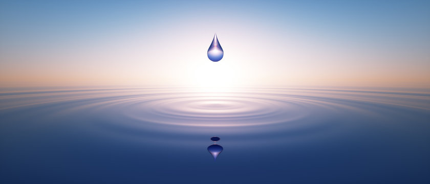Wassertropfen im weiten Ozean 2