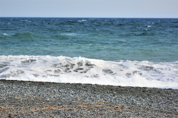 湘南海岸の白波