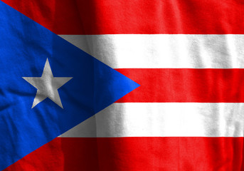 Waving flag Puerto Rico