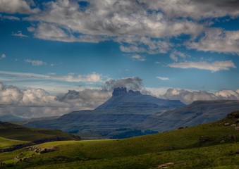 Rock formations of the Drakensberge at the Mkhomazi Wilderness area